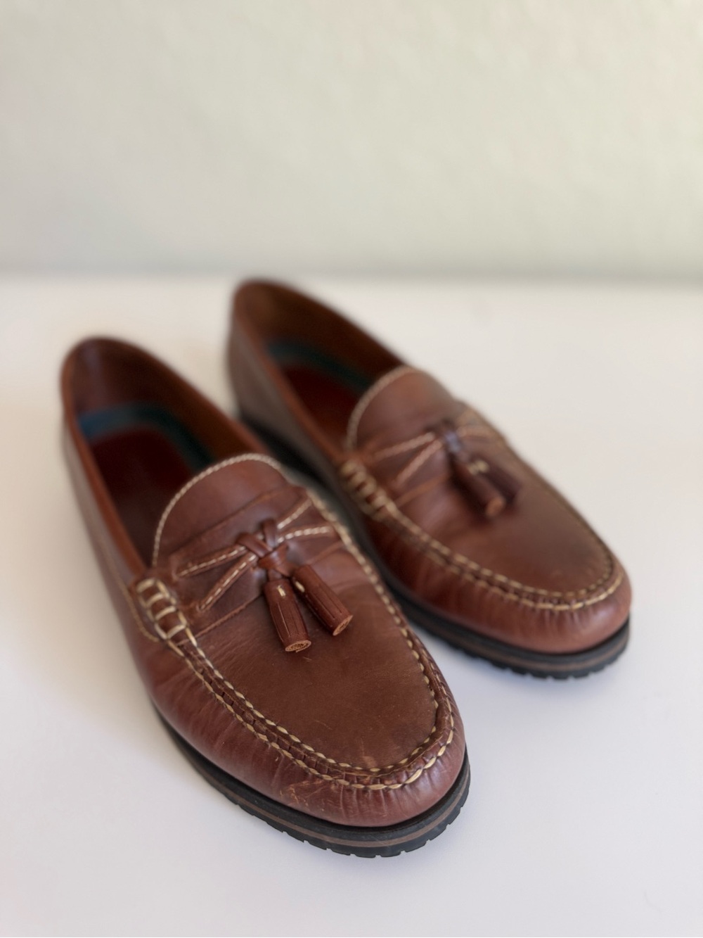 G.H. Bass & Co. Brown Leather Tassel Loafers